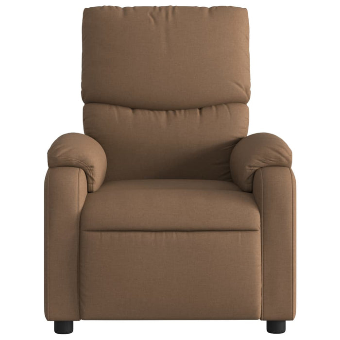 Fotoliu rabatabil electric, maro, material textil - WALTI WALTI