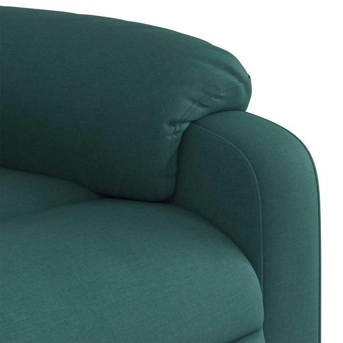 Fotoliu rabatabil electric, verde închis, material textil - WALTI WALTI