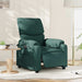 Fotoliu rabatabil electric, verde închis, material textil - WALTI WALTI