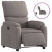 Fotoliu rabatabil electric, gri taupe, material textil - WALTI WALTI