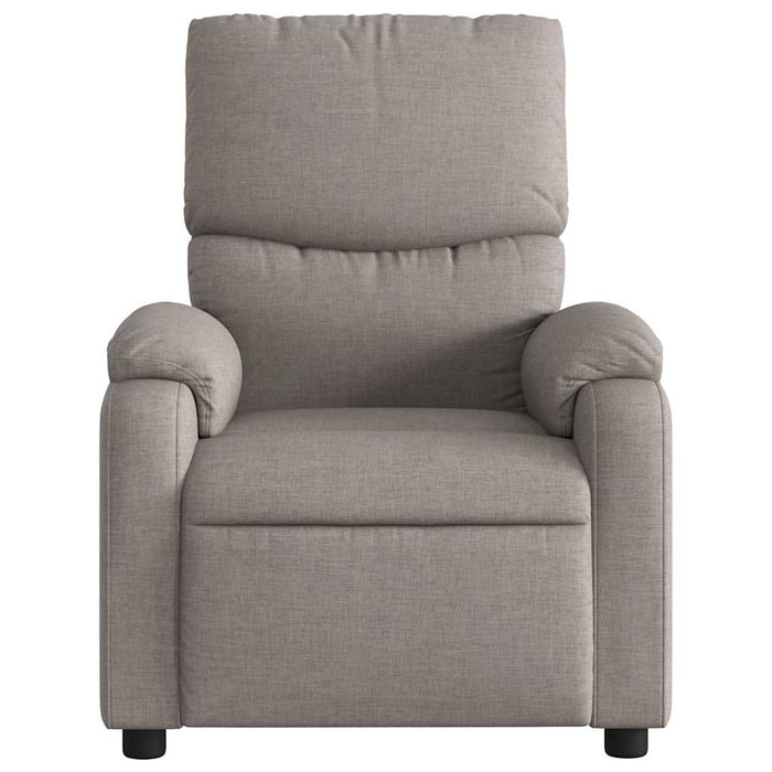 Fotoliu electric de masaj rabatabil, gri taupe, textil WALTI