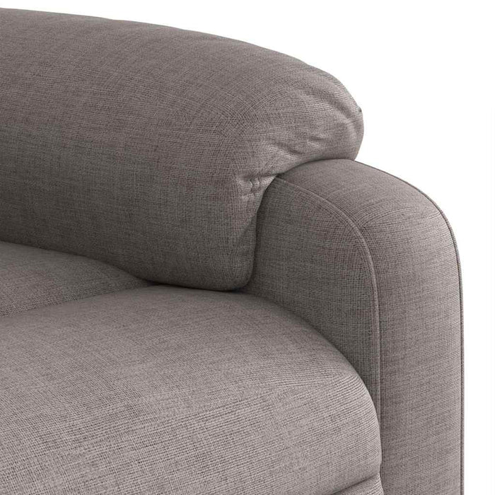 Fotoliu electric de masaj rabatabil, gri taupe, textil WALTI