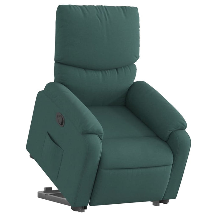 Fotoliu rabatabil ridicare pe verticală, verde închis, textil WALTI