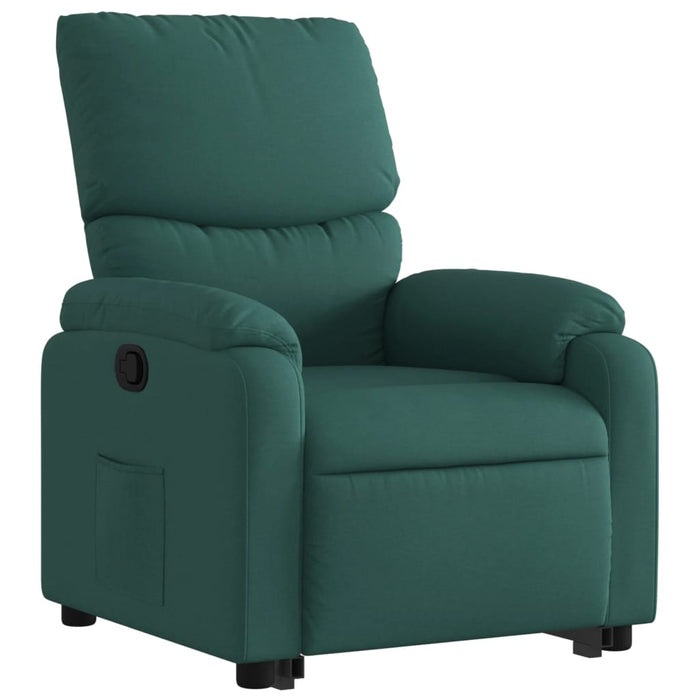 Fotoliu rabatabil ridicare pe verticală, verde închis, textil WALTI