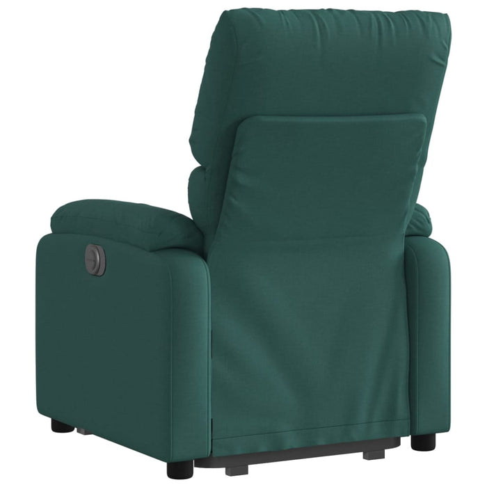 Fotoliu rabatabil ridicare pe verticală, verde închis, textil WALTI