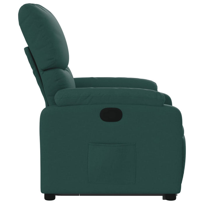 Fotoliu rabatabil ridicare pe verticală, verde închis, textil WALTI