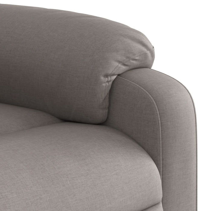 Fotoliu rabatabil cu ridicare pe verticală, gri taupe, textil - WALTI WALTI