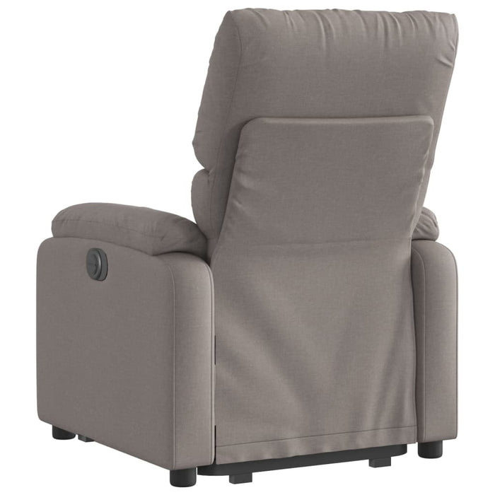 Fotoliu electric rabatabil cu ridicare, gri taupe, textil - WALTI WALTI