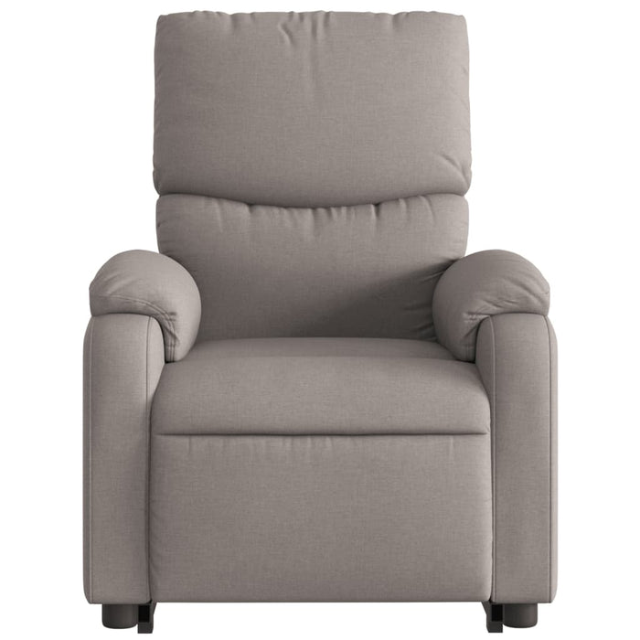 Fotoliu electric masaj rabatabil cu ridicare, gri taupe, textil - WALTI WALTI