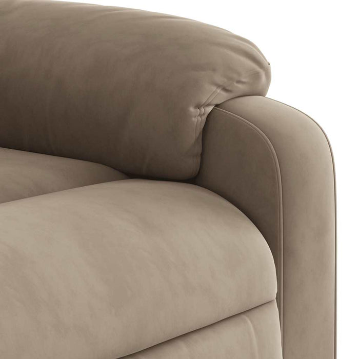 Fotoliu rabatabil electric, gri taupe, microfibră - WALTI WALTI