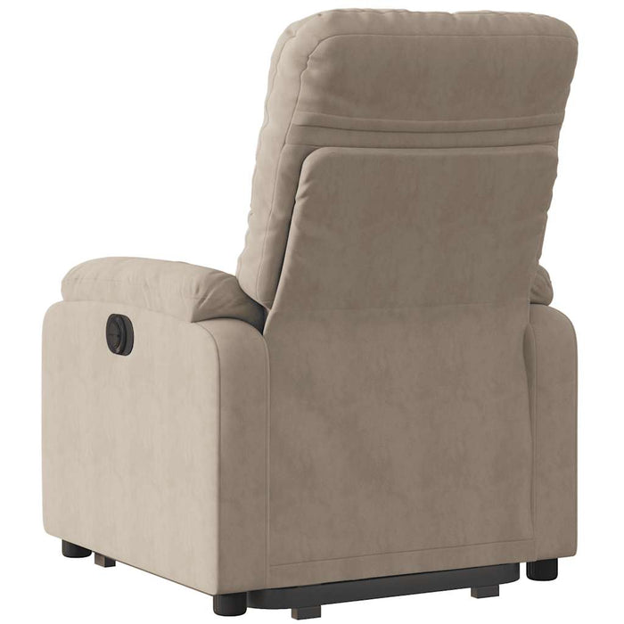 Fotoliu rabatabil electric cu ridicare, gri taupe, microfibră - WALTI WALTI