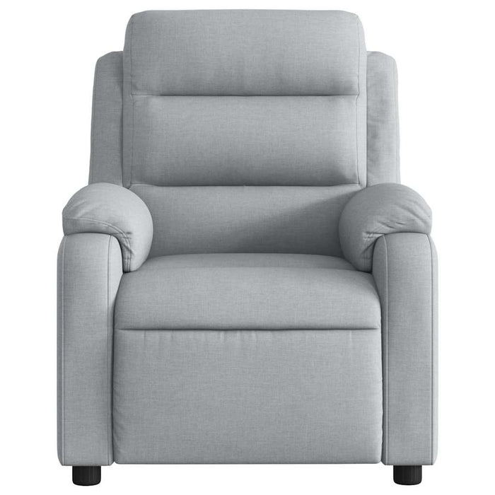 Fotoliu rabatabil electric, gri deschis, textil - WALTI WALTI