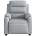 Fotoliu rabatabil electric, gri deschis, textil - WALTI WALTI