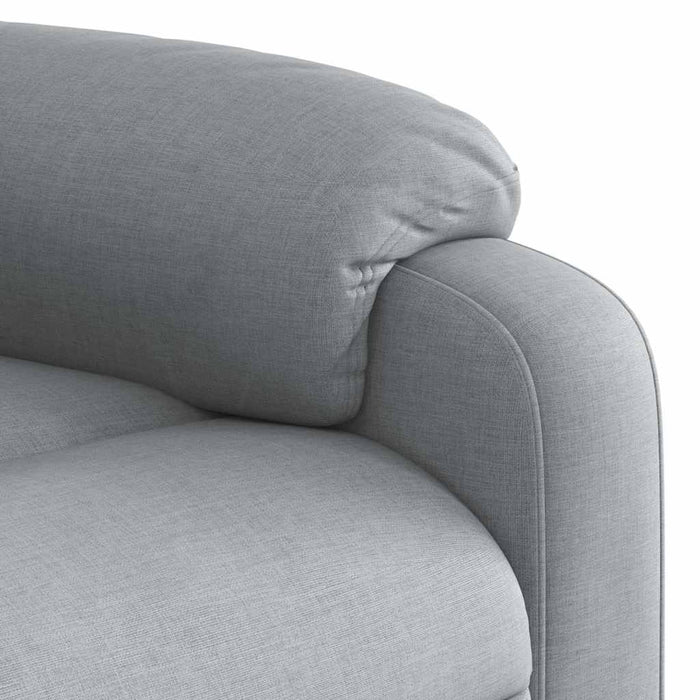 Fotoliu rabatabil electric, gri deschis, textil - WALTI WALTI