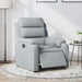 Fotoliu rabatabil electric, gri deschis, textil - WALTI WALTI