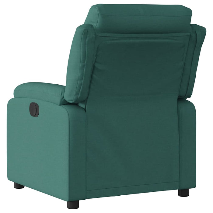 Fotoliu rabatabil electric, verde închis, material textil - WALTI WALTI