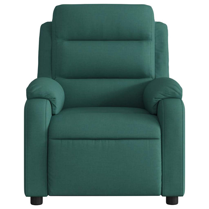 Fotoliu rabatabil electric, verde închis, material textil - WALTI WALTI