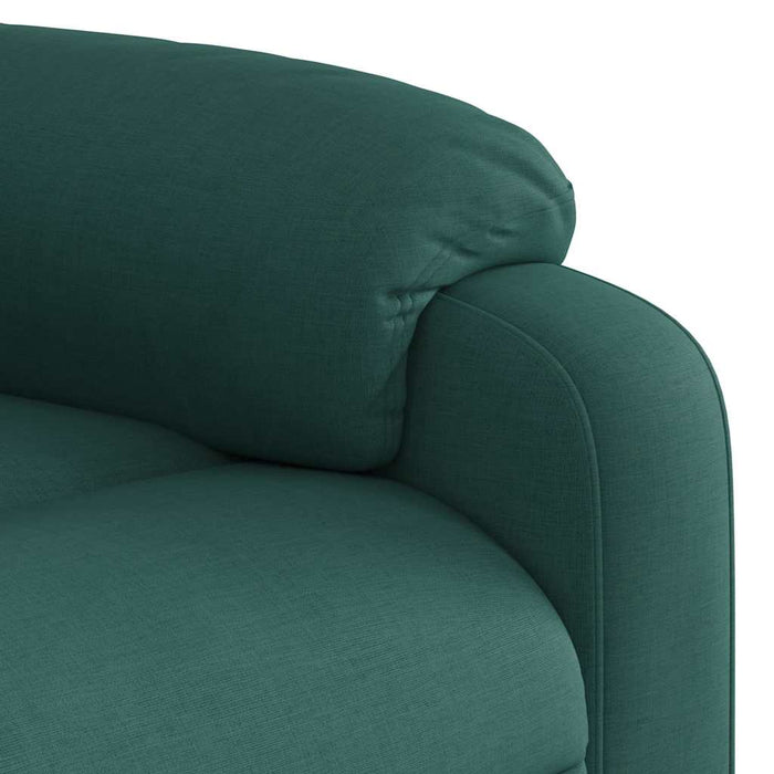 Fotoliu rabatabil electric, verde închis, material textil - WALTI WALTI