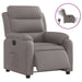 Fotoliu rabatabil electric, gri taupe, material textil - WALTI WALTI