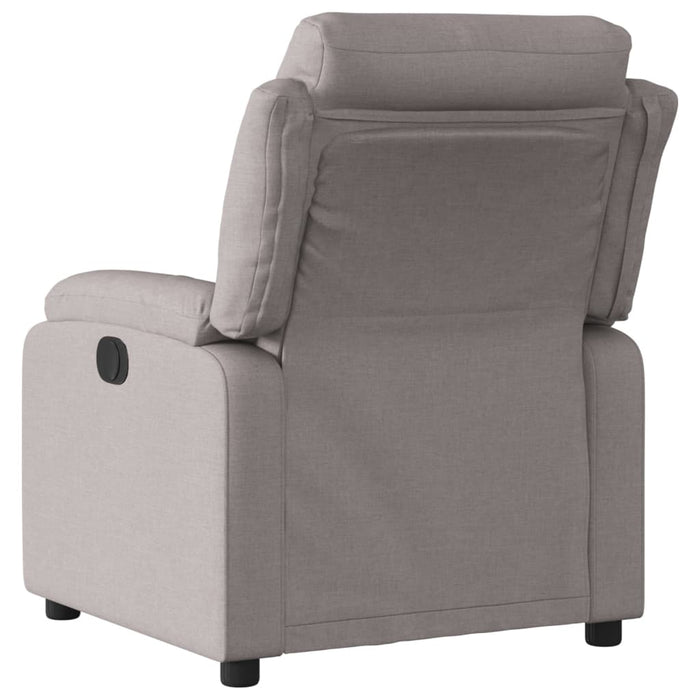 Fotoliu rabatabil electric, gri taupe, material textil - WALTI WALTI