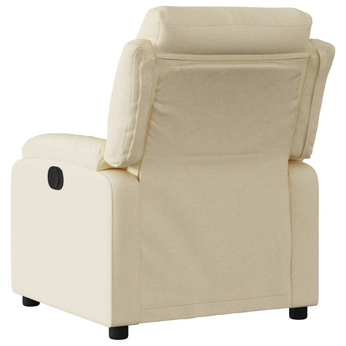 Fotoliu rabatabil electric, crem, material textil - WALTI WALTI