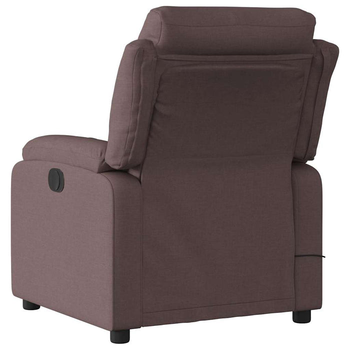 Fotoliu electric de masaj rabatabil, maro închis, textil WALTI
