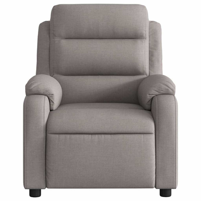 Fotoliu electric de masaj rabatabil, gri taupe, textil - WALTI WALTI