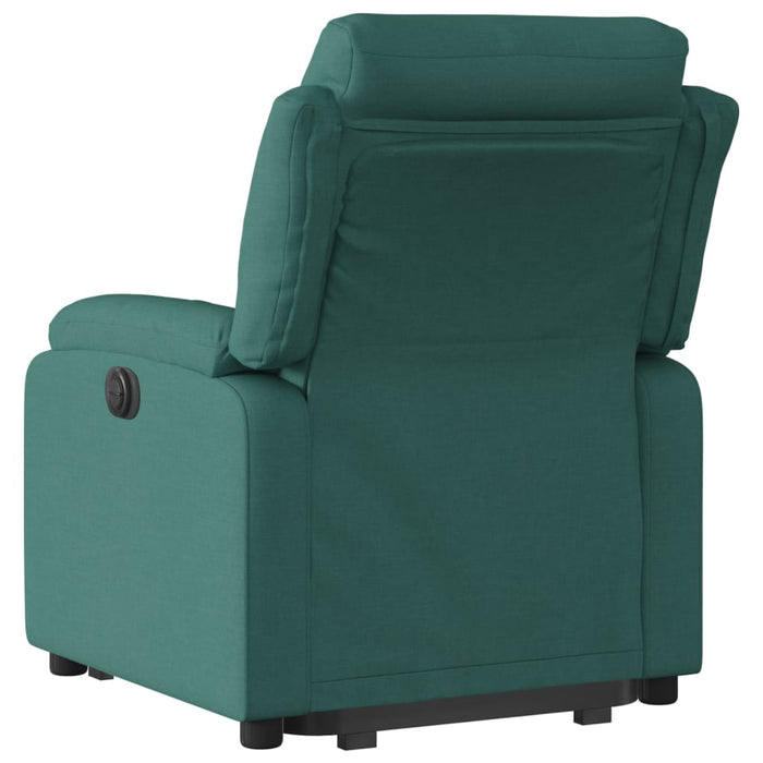 Fotoliu rabatabil ridicare pe verticală, verde închis, textil - WALTI WALTI