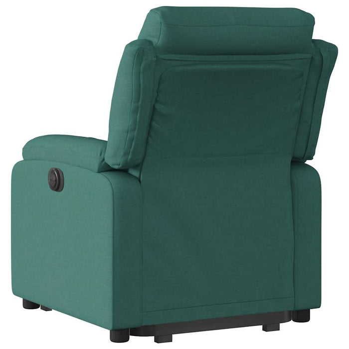 Fotoliu rabatabil ridicare pe verticală, verde închis, textil - WALTI WALTI