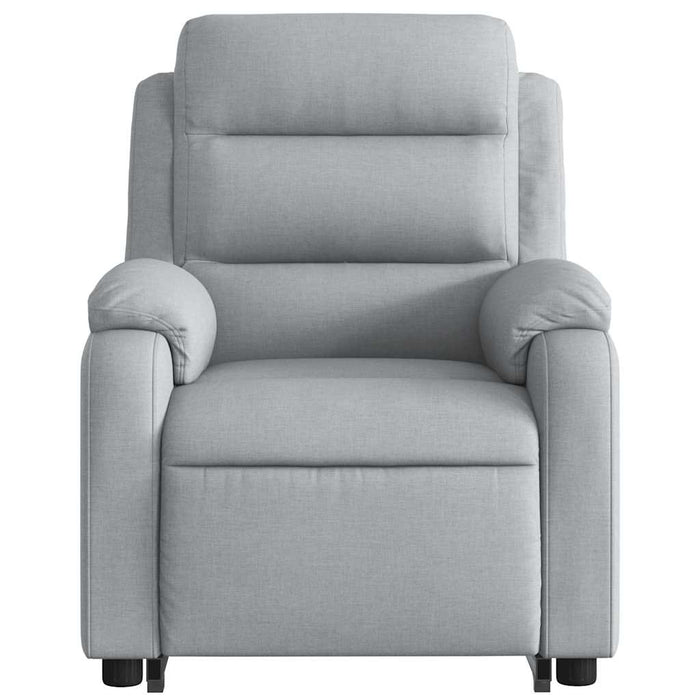 Fotoliu electric rabatabil cu ridicare, gri deschis, textil - WALTI WALTI