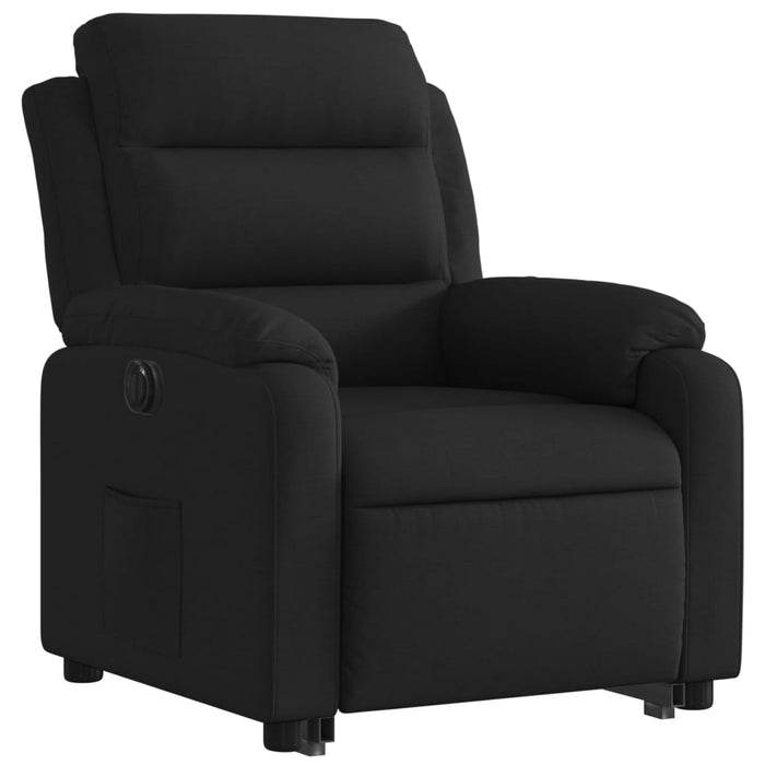 Fotoliu electric rabatabil cu ridicare, negru, textil - WALTI WALTI