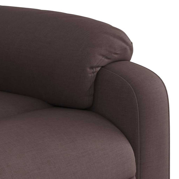 Fotoliu electric rabatabil cu ridicare, maro închis, textil - WALTI WALTI