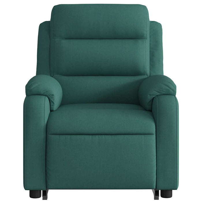 Fotoliu electric rabatabil cu ridicare, verde închis, textil - WALTI WALTI