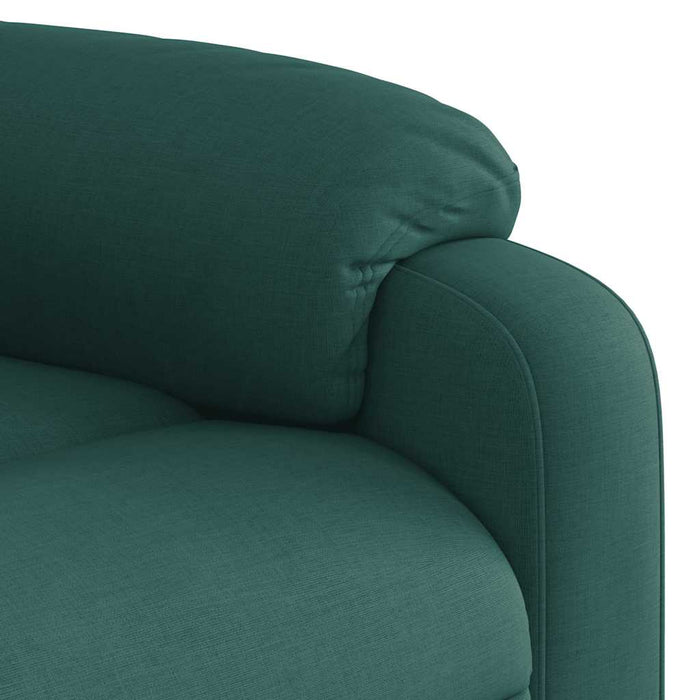 Fotoliu electric rabatabil cu ridicare, verde închis, textil - WALTI WALTI