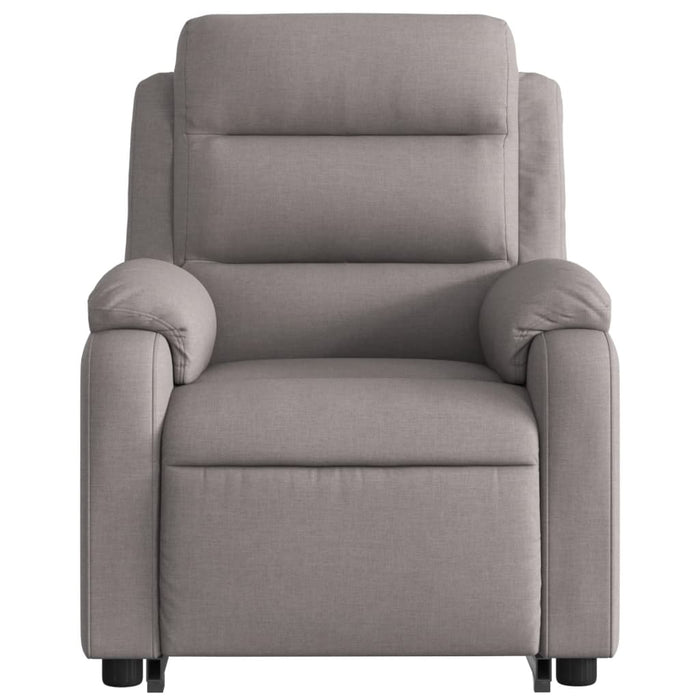 Fotoliu electric rabatabil cu ridicare, gri taupe, textil - WALTI WALTI