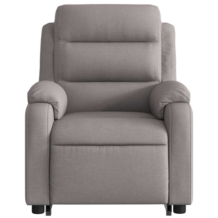 Fotoliu electric masaj rabatabil cu ridicare, gri taupe, textil WALTI