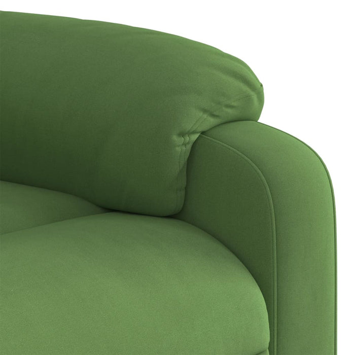 Fotoliu electric rabatabil cu ridicare, verde deschis, catifea - WALTI WALTI