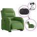 Fotoliu electric masaj rabatabil verde deschis, catifea - WALTI WALTI