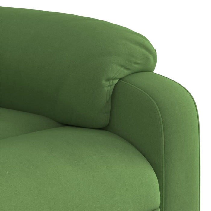 Fotoliu electric masaj rabatabil verde deschis, catifea - WALTI WALTI
