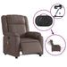 Fotoliu electric de masaj rabatabil, maro, piele ecologică - WALTI WALTI