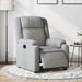 Fotoliu rabatabil electric, gri deschis, textil - WALTI WALTI