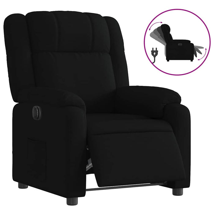 Fotoliu rabatabil electric, negru, material textil - WALTI WALTI