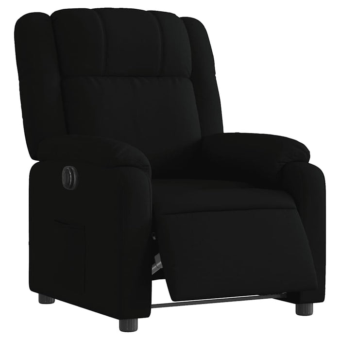 Fotoliu rabatabil electric, negru, material textil - WALTI WALTI