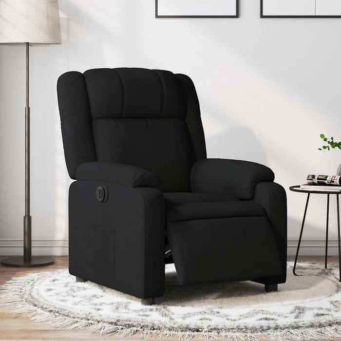Fotoliu rabatabil electric, negru, material textil - WALTI WALTI