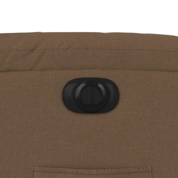 Fotoliu rabatabil electric, maro, material textil - WALTI WALTI