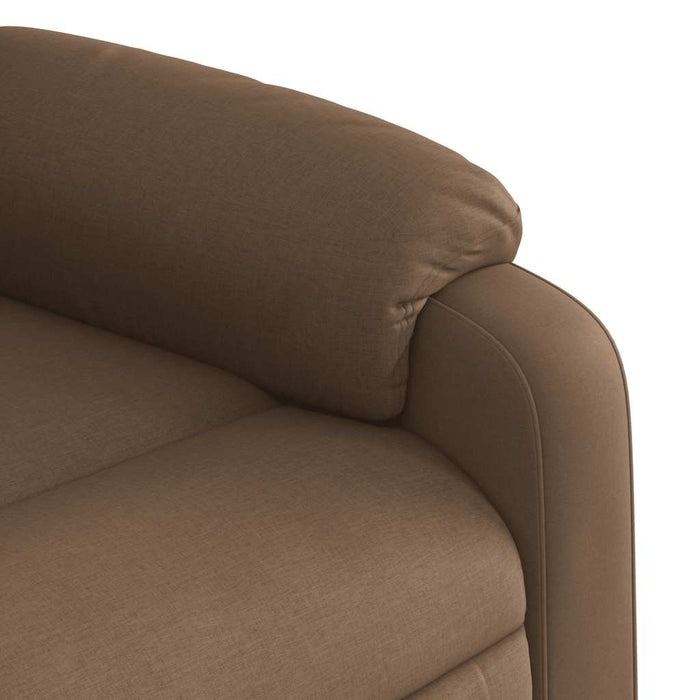 Fotoliu rabatabil electric, maro, material textil - WALTI WALTI