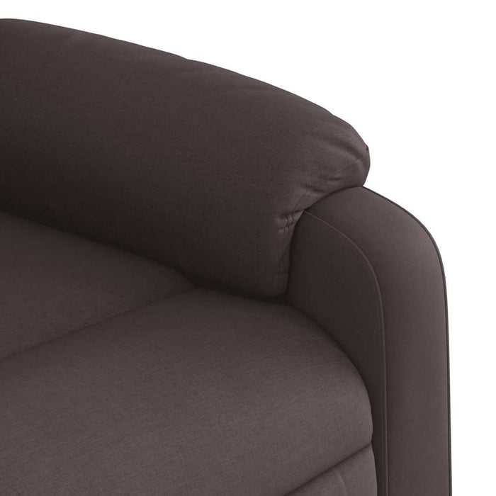 Fotoliu rabatabil electric, maro închis, material textil - WALTI WALTI