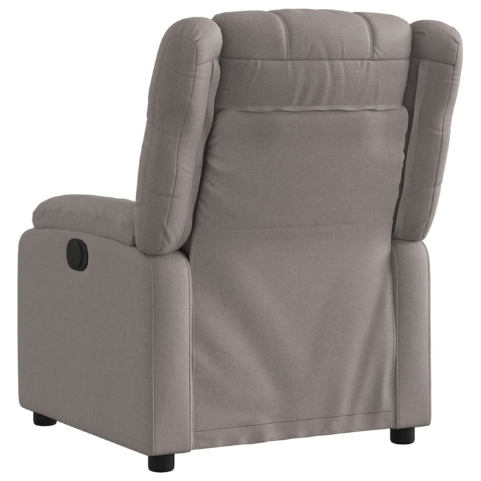 Fotoliu rabatabil electric, gri taupe, material textil - WALTI WALTI