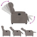 Fotoliu rabatabil electric, gri taupe, material textil - WALTI WALTI