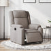 Fotoliu rabatabil electric, gri taupe, material textil - WALTI WALTI